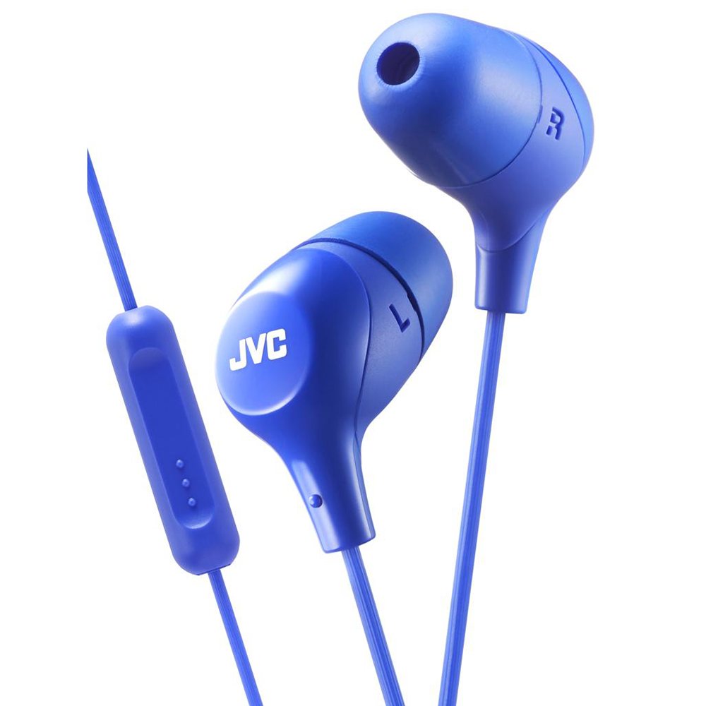 Earphones with microphone JVC HA-FX38M-A-E blue