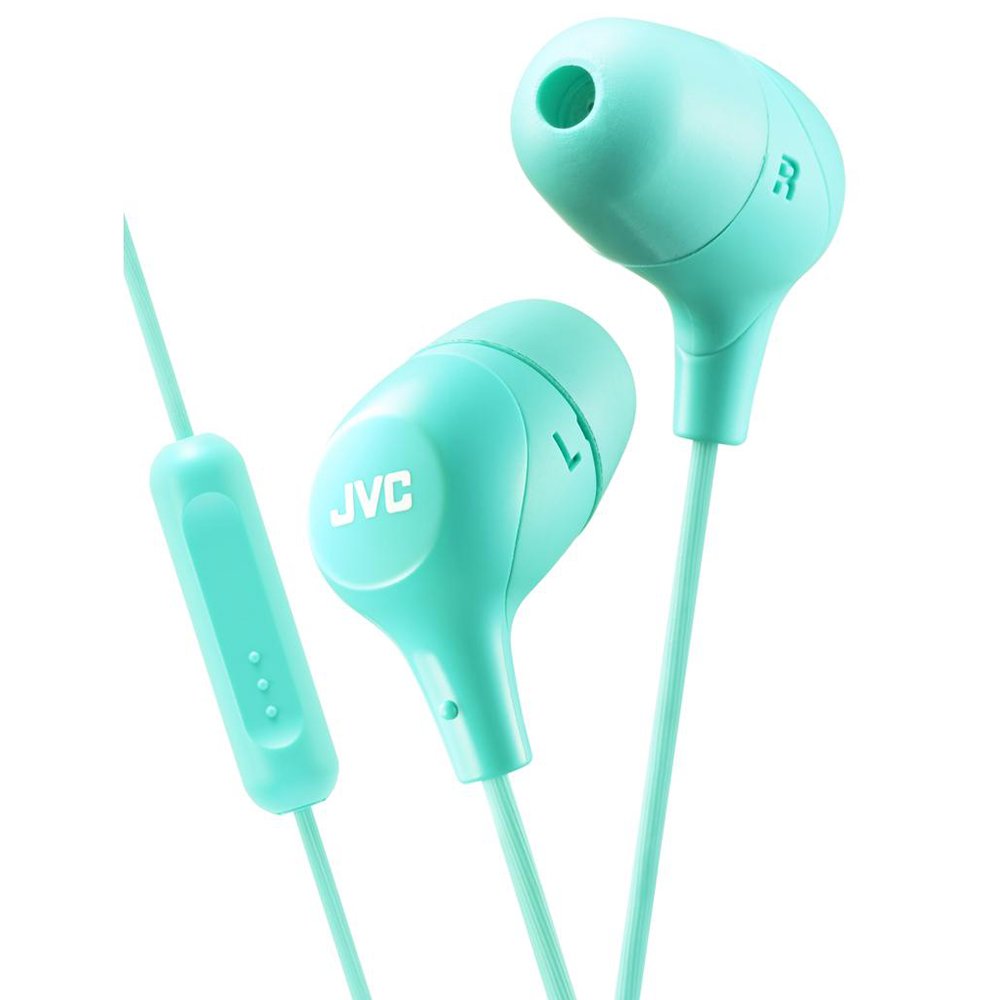 Earphones with microphone JVC HA-FX38M-G-E green