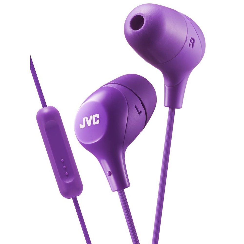 Earphones with microphone JVC HA-FX38M-V-E violet