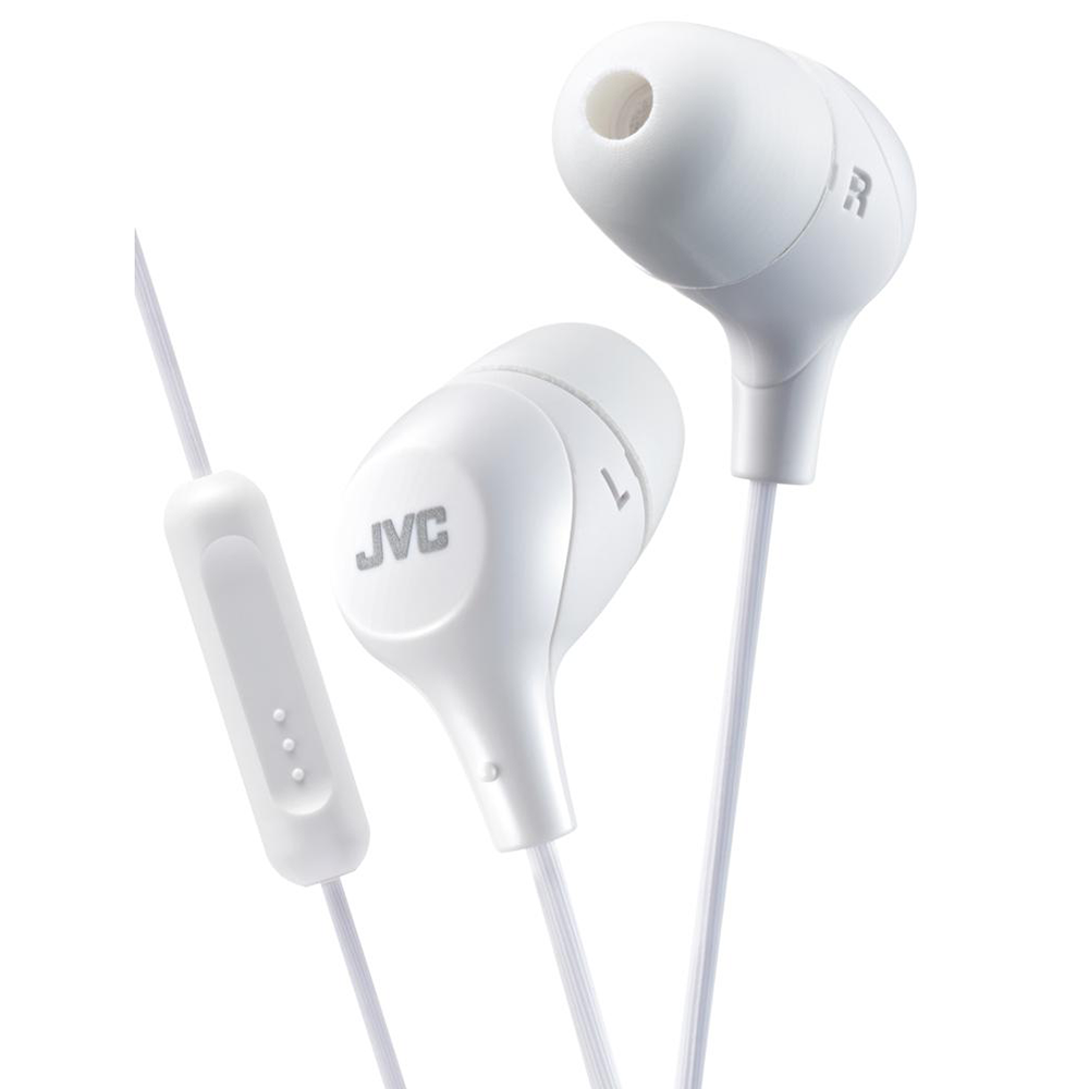 Earphones with microphone JVC HA-FX38M-W-E white