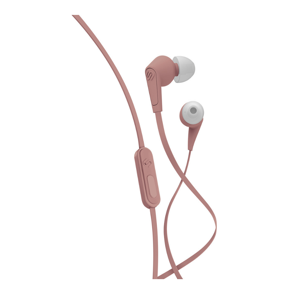 Earphones with microphone URBANISTA Barcelona Rose Gold pink