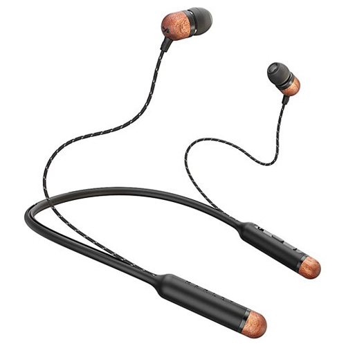 Bluetooth Earphones - Neckband with microphone MARLEY Smile Jamaica Wireless EM-JE083-SB black