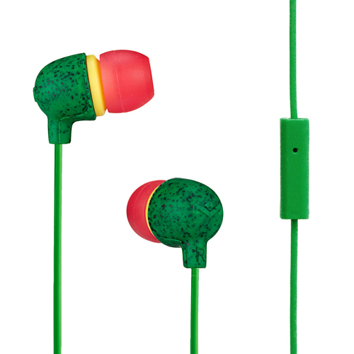 Earphones with microphone MARLEY Little Bird EM-JE061-RA rasta