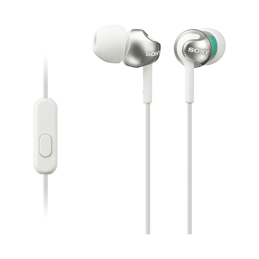 Earphones with microphone SONY MDR-EX110APWQ white