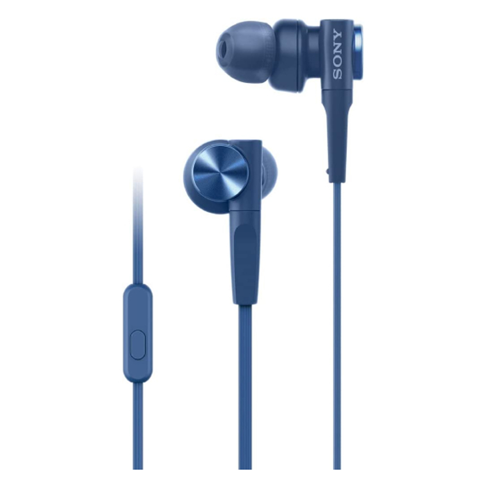 Earphones with microphone SONY MDRXB55APL blue