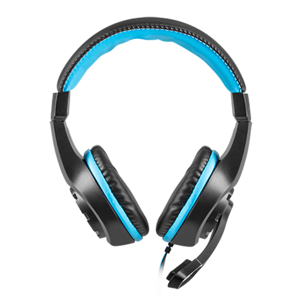 Headphones with microphone for PC FURY Wildcat NFU-0862 black/blue