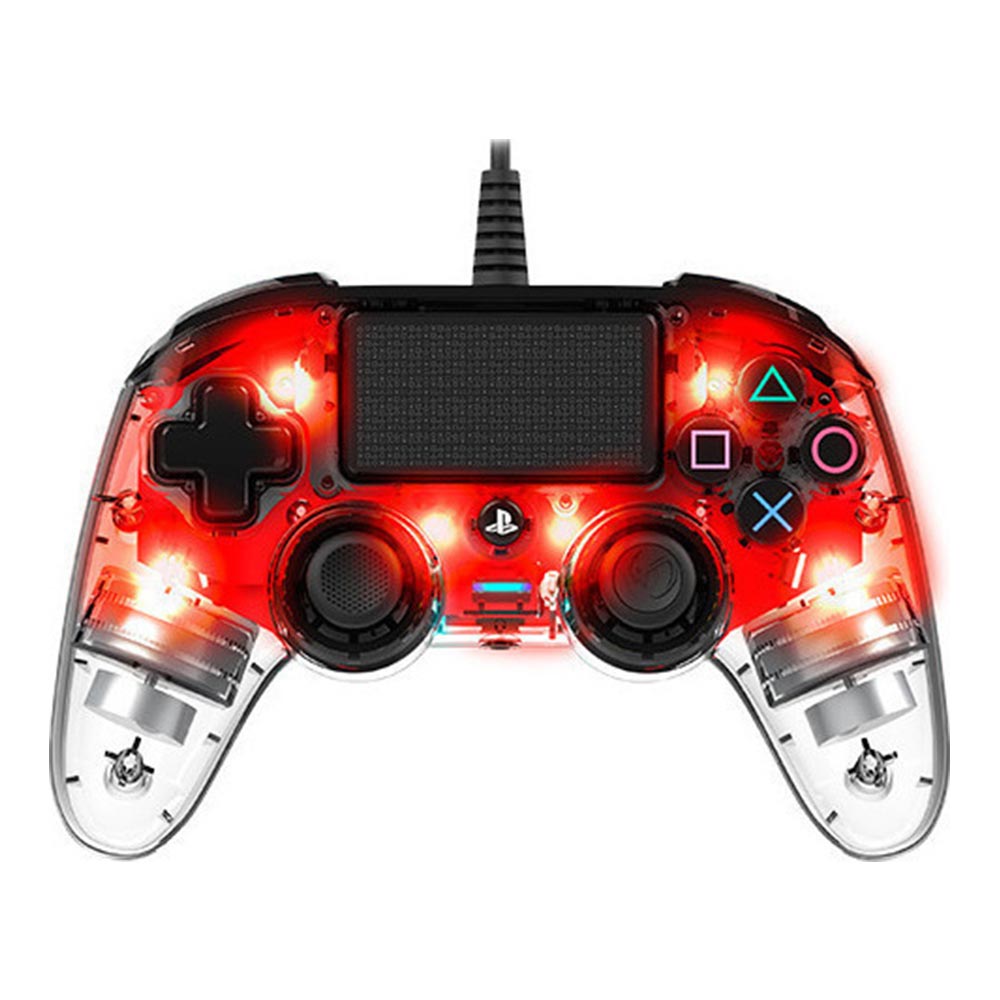 Corded gamepad for PS4/PC NACON Light Edition red