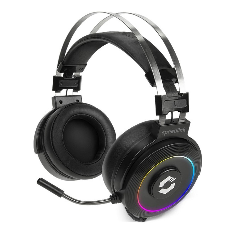 Headphones with microphone for PC Speedlink Orios RGB 7.1 SL-860005-BK black