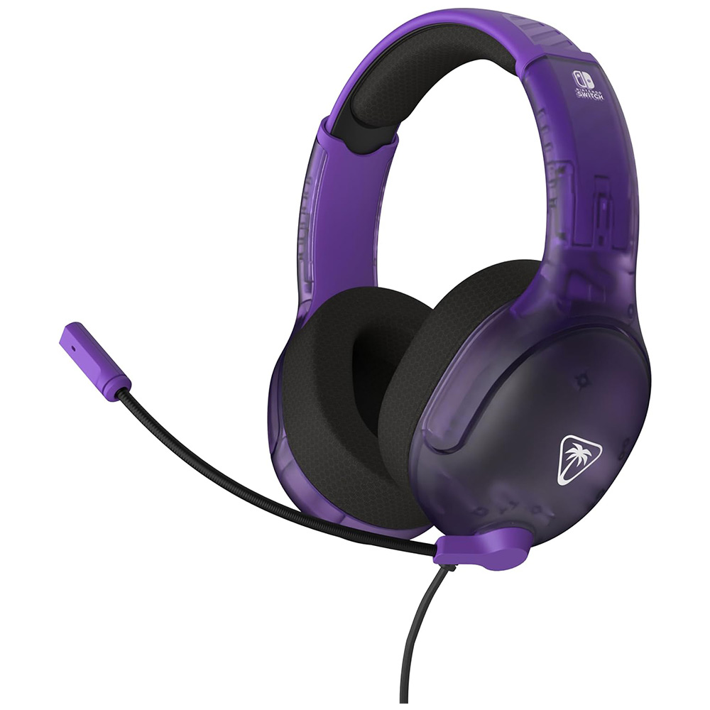 Headphones with microphone for Nintendo Switch/Lite/OLED TURTLE BEACH Airlite Fit ghost purple