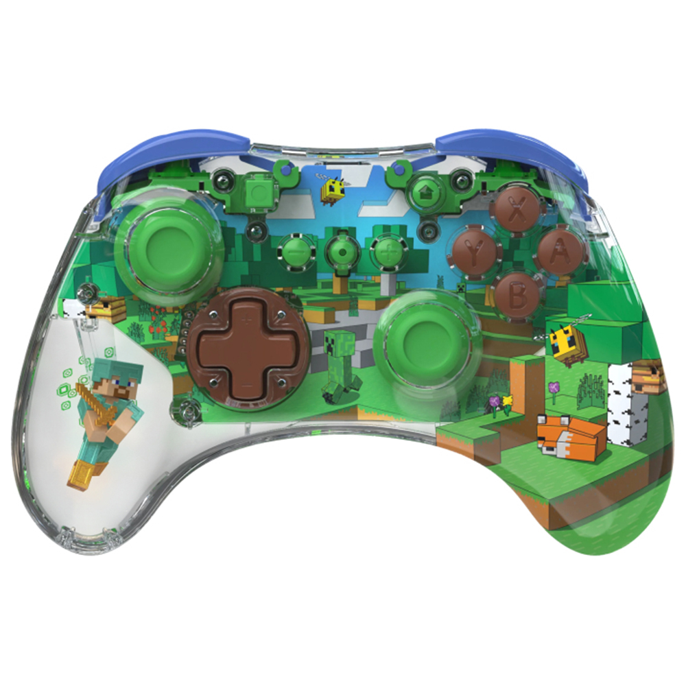 Cordless Gamepad for Nintendo Switch/Lite/OLED PDP REALMz - Minecraft Forest Biome