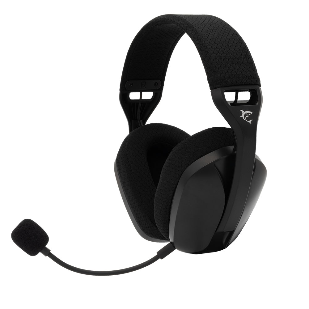 Cordless Headphones with microphone for PC/PS4/PS5 WHITE SHARK Butterfly WGH-2442 black