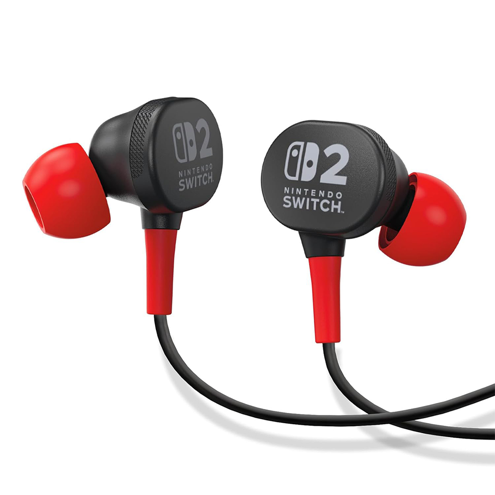 Earphones with microphone for Nintendo Switch 2 POWER A Earbuds black