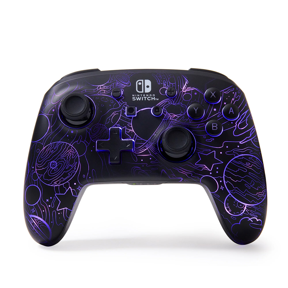 Cordless Gamepad for Nintendo Switch/Lite/OLED POWER A with Lumectra - Galactic Vortex