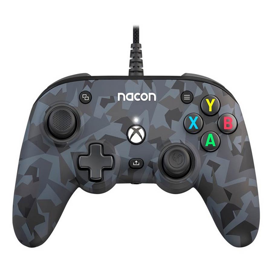 Corded gamepad for PC/Xbox One/Series X/S NACON Pro Compact camo grey