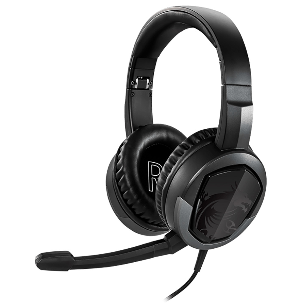 Headphones with microphone for PC MSI Immerse GH30 V2 S37-2101001-SV1 black