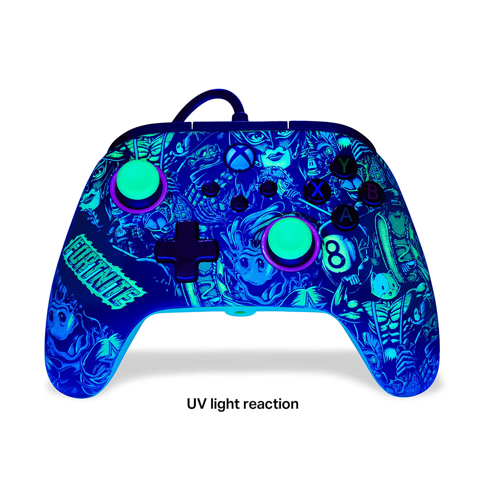 Corded Gamepad for PC/Xbox One/Series X/S POWER A Fortnite Glow