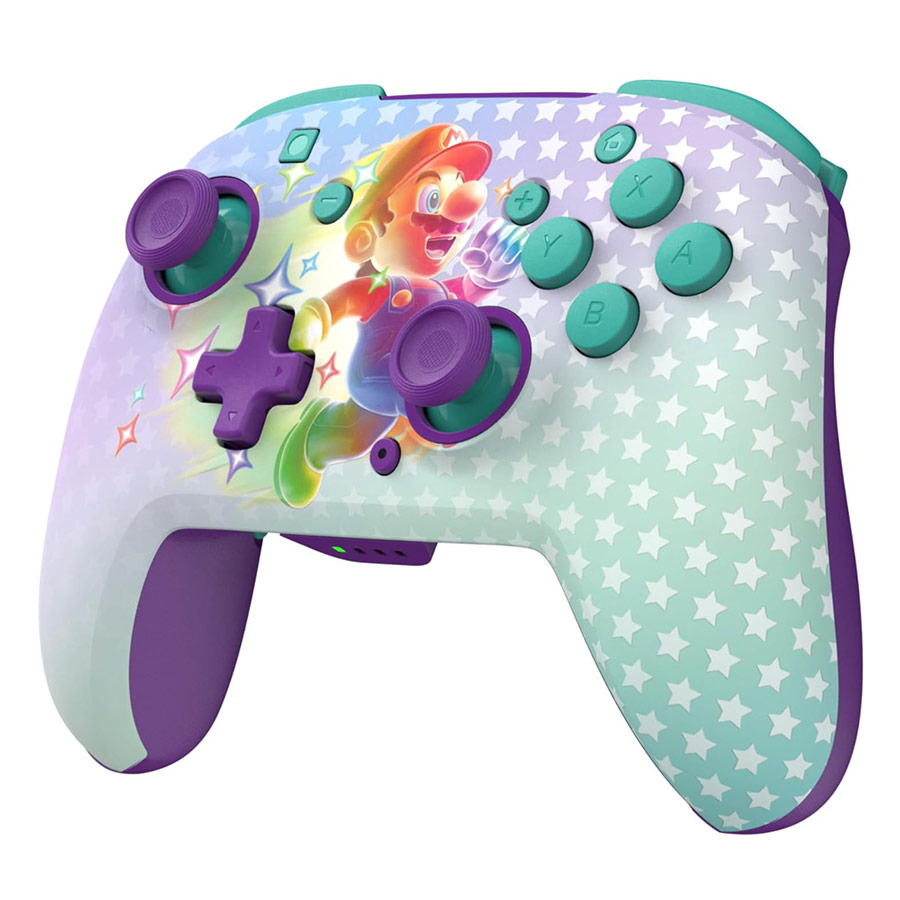 Cordless Gamepad for Nintendo Switch/Lite/OLED/Switch 2 PDP Rematch - Super Mario Invicible