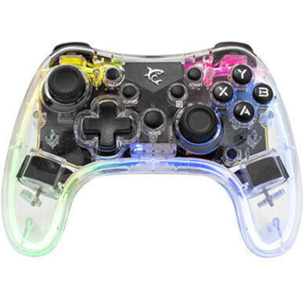 Cordless gamepad for PS3/PS4 WHITE SHARK Legion GPW-8039 transparent