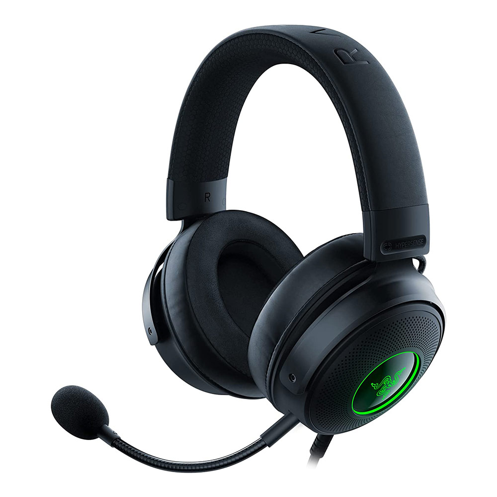 Headphones with microphone for PC/Console RAZER Kraken V3 THX RGB RZ04-03770200-R3M1 black