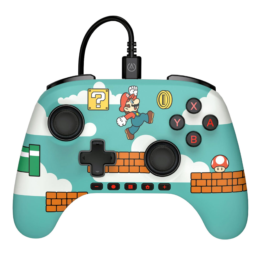 Corded Gamepad for Nintendo Switch 2 POWER A Advanced Mario time