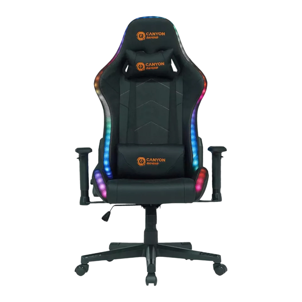 Gaming Chair CANYON RGB Lighting Irida CNS-RGBCH03 black/orange