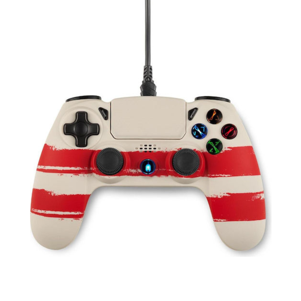 Corded Gamepad for PC/PS4 SPARTAN GEAR Hoplite 2 redline