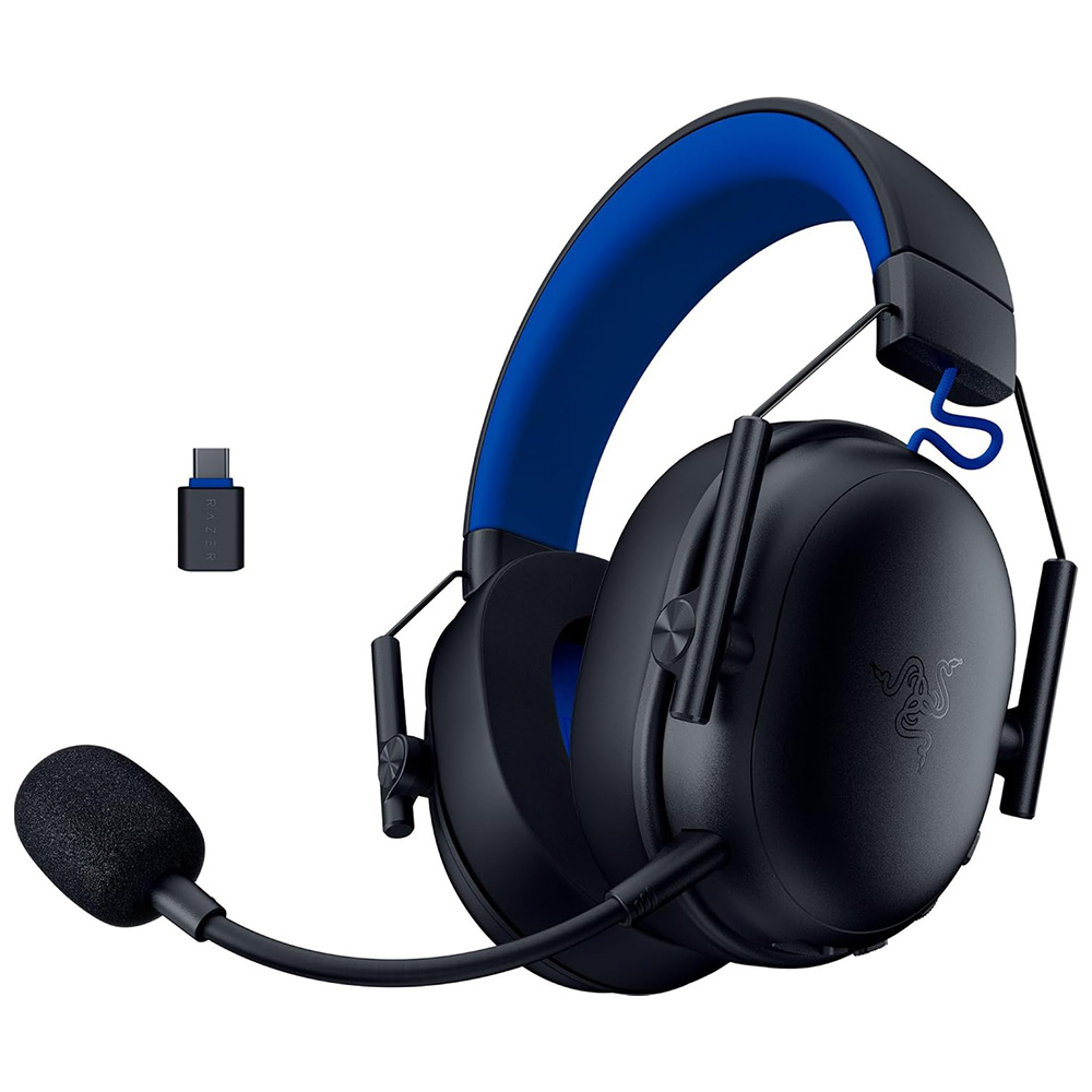 Cordless Headphones with microphone for PC/PS/PS5 RAZER BlackShark V3 X Hyperspeed black/blue