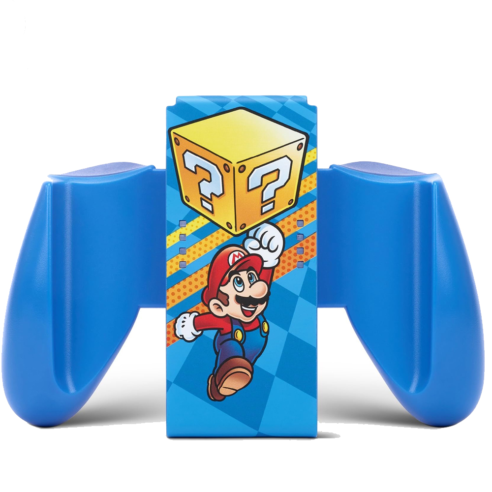 Gamepad grip for Nintendo Switch Joy-Cons POWER A Comfort grip Mystery Block Mario blue