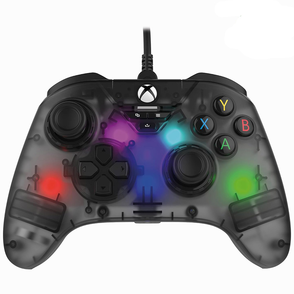 Corded Gamepad for PC/Xbox One/Series X/S SNAKEBYTE RGB X SB922312 smoke grey