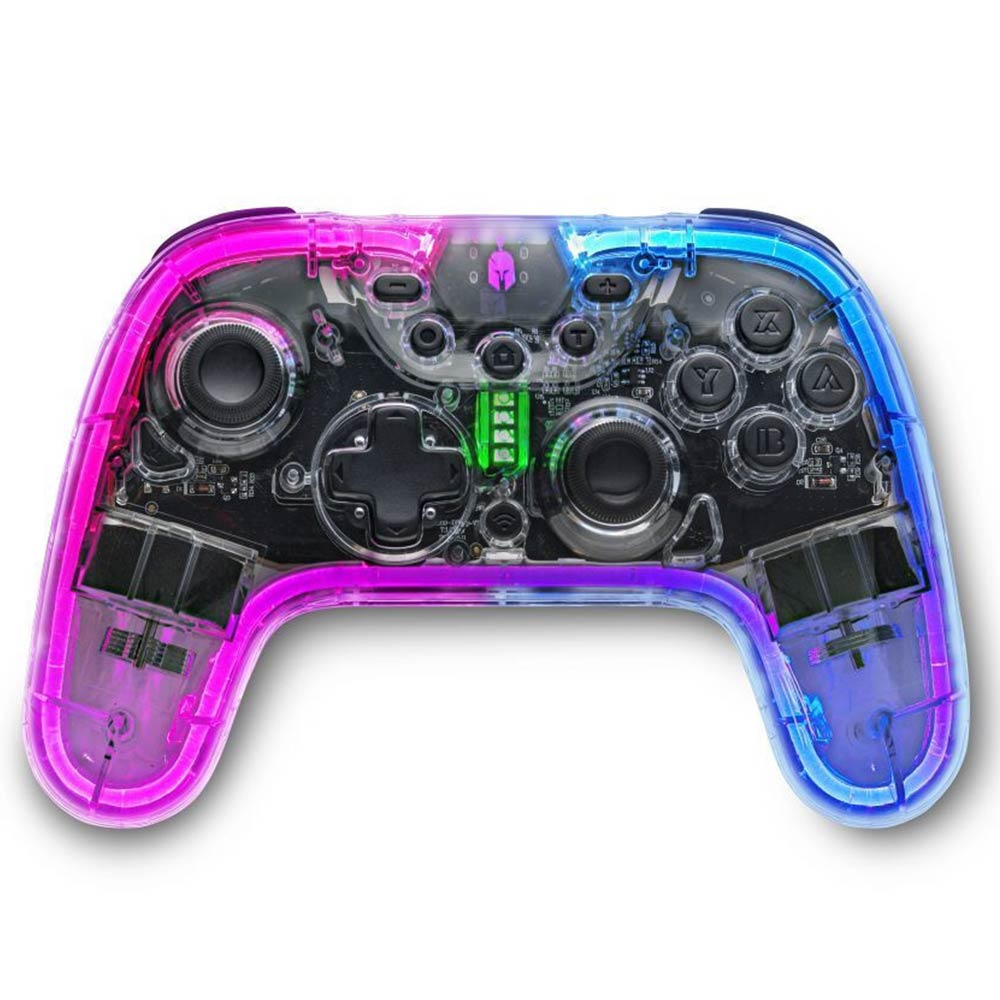 Cordless/Corded gamepad for PC/Nintendo Switch SPARTAN GEAR Dory transparent