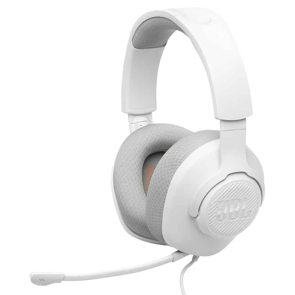 Headphones with microphone for PC/Console/Mobile JBL Quantum 100M2 white