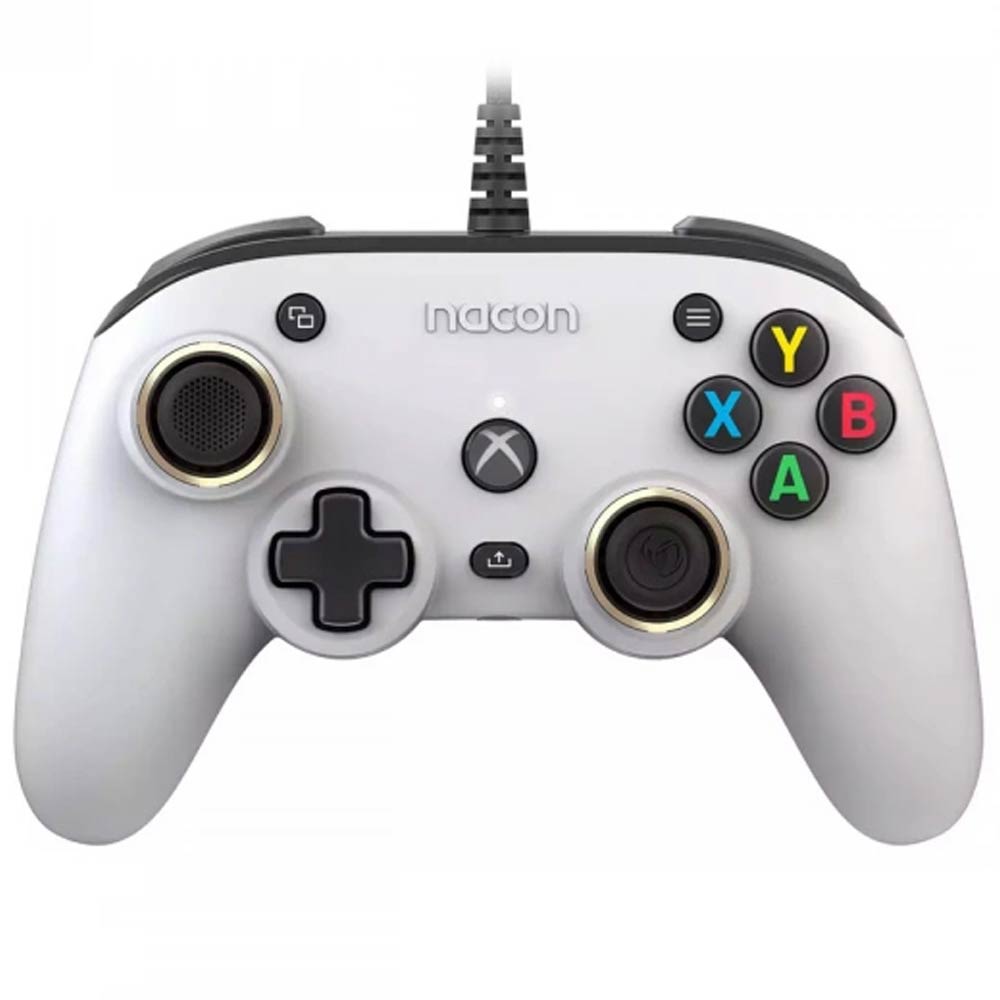 Corded gamepad for PC/Xbox One/Series X/S NACON Pro Compact white
