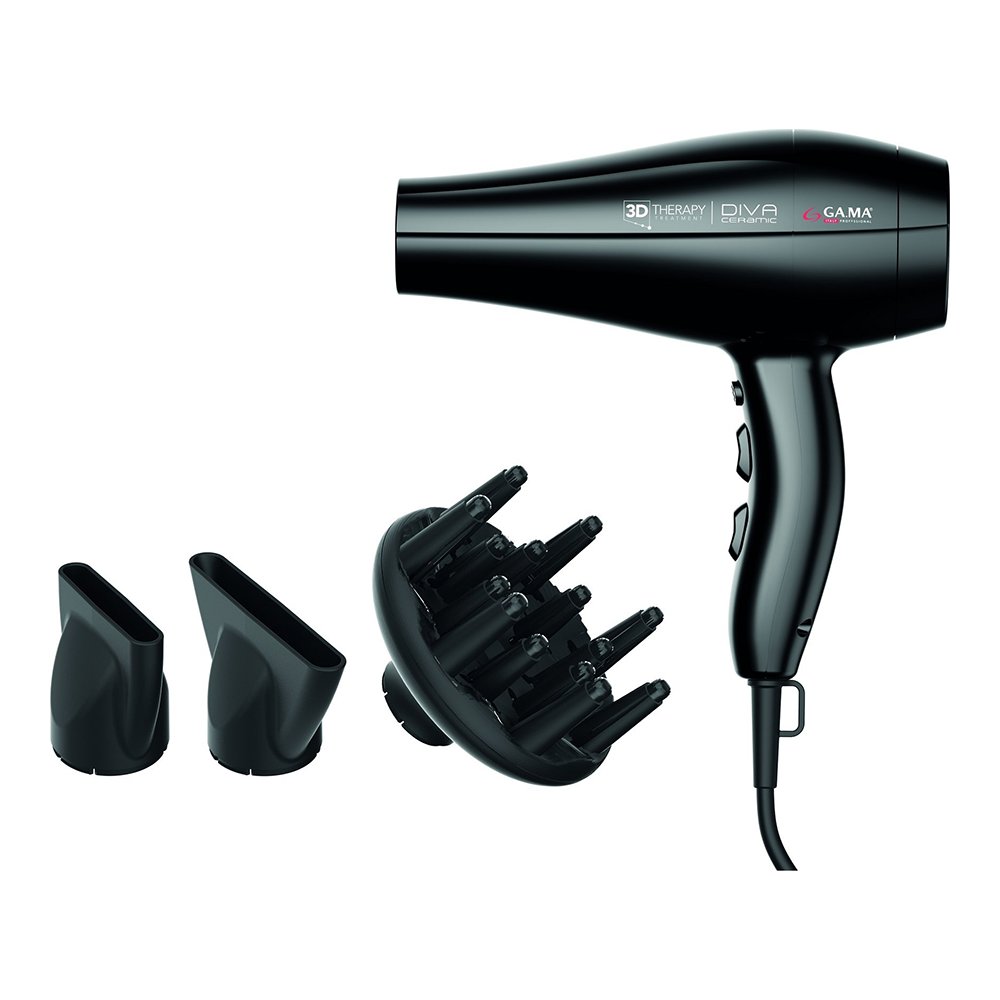 Hair dryer GAMA Diva Ceramic 3D black