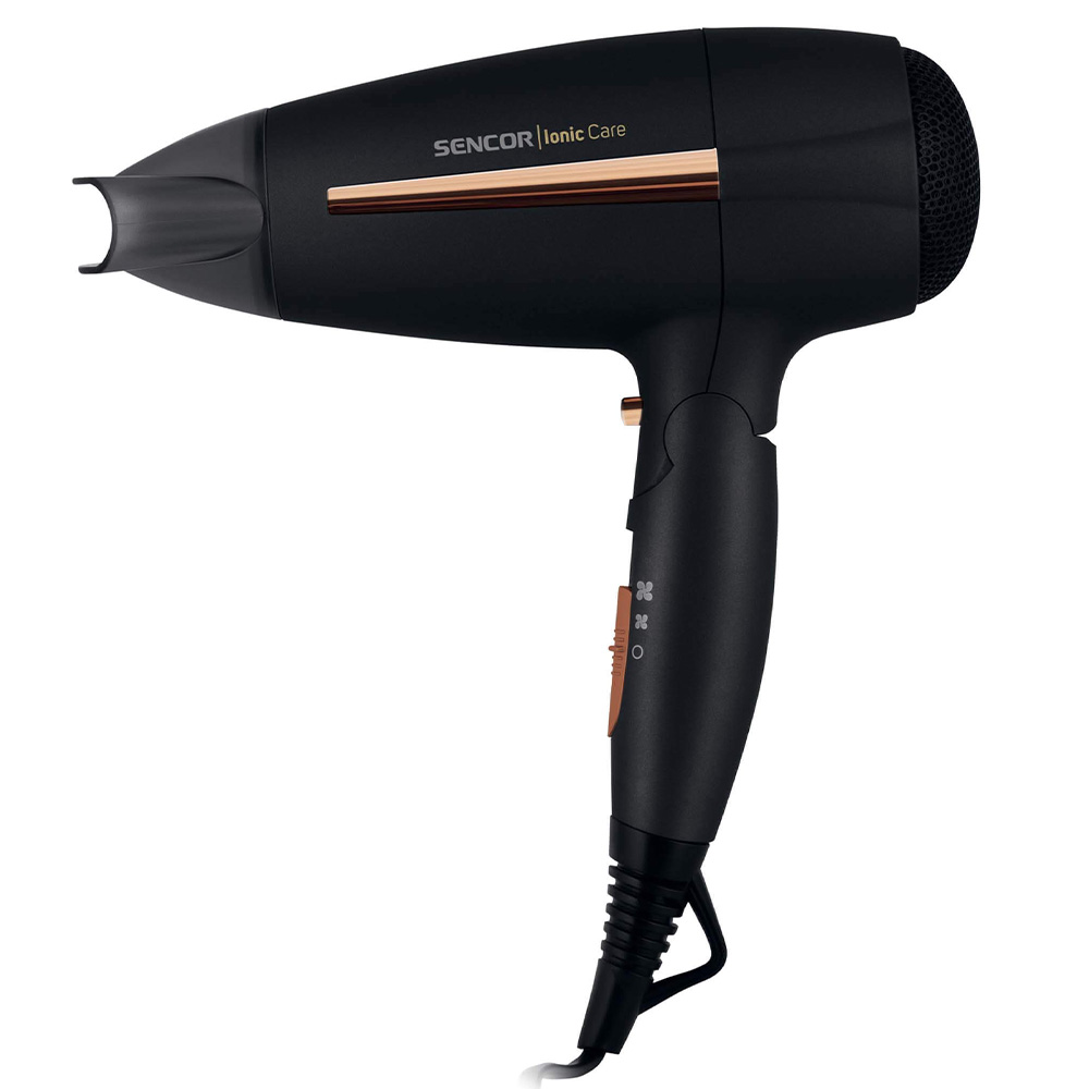 Hair Dryer SENCOR SHD 7100BK Traveler black/gold