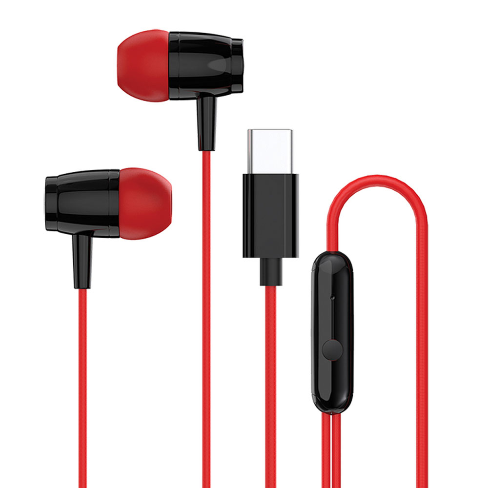 Earphones with Microphone CANYON SEP-5 CNS-CEP5R red