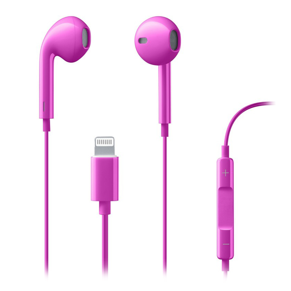 Earphones with microphone CELLULARLINE Swan MFI AUSWANMFIIPHP pink
