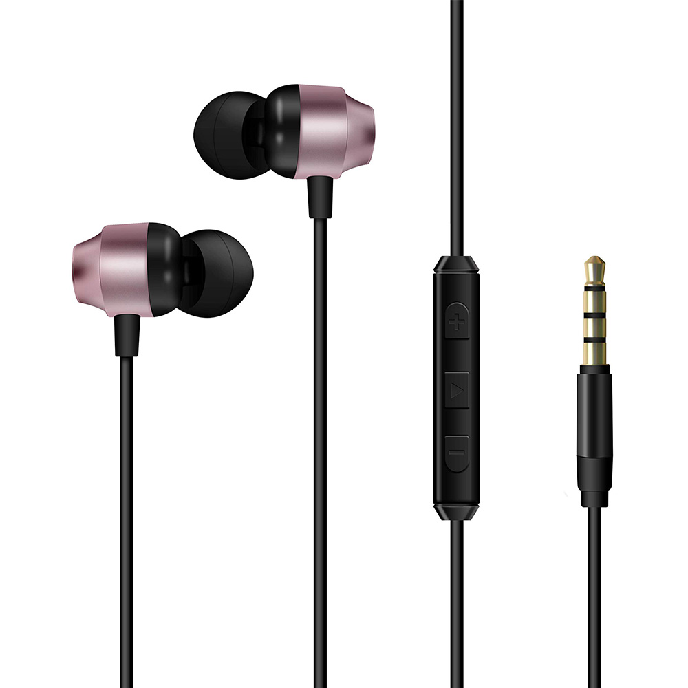Earphones with microphone ENERGIZER CIA10 rose gold