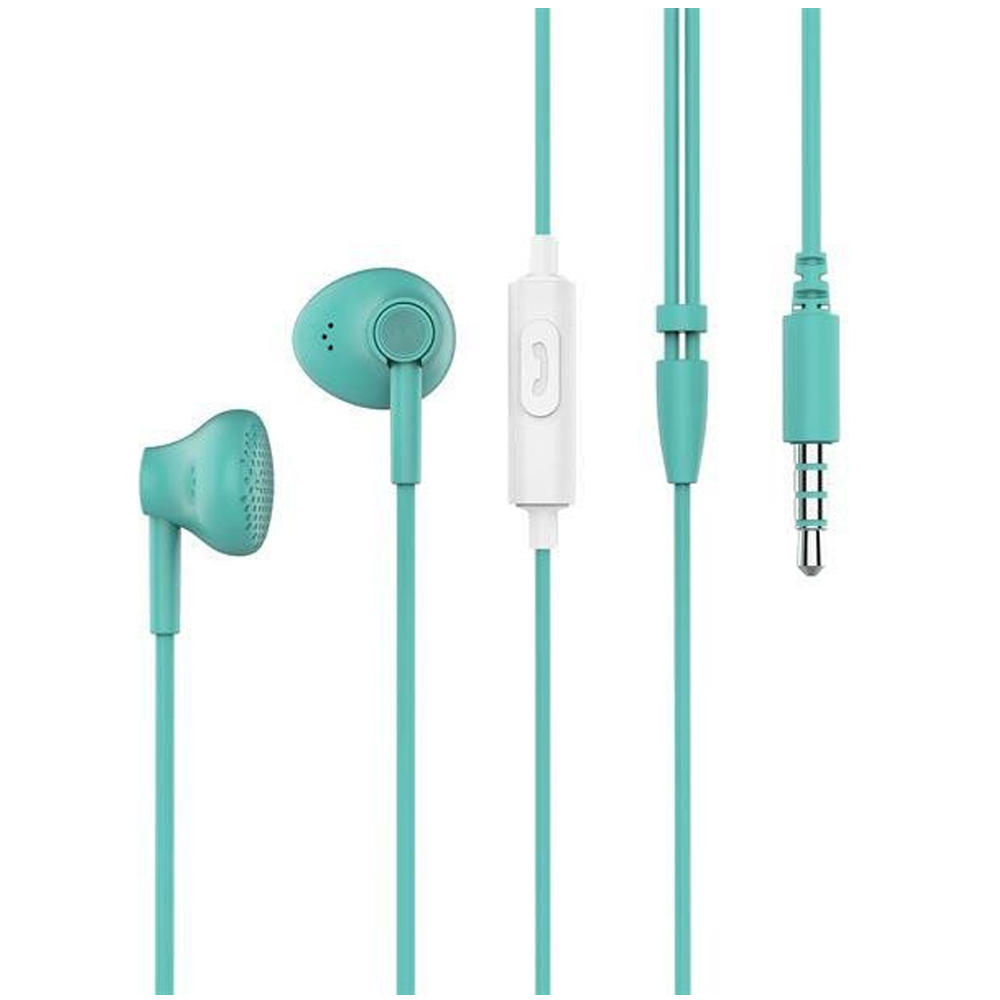 Earphones with microphone PANTONE Stereo PT-WDE001L green
