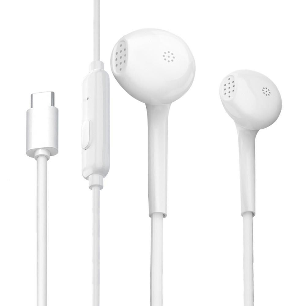 Earphones with microphone WK Y-12 Type-C 250509 white