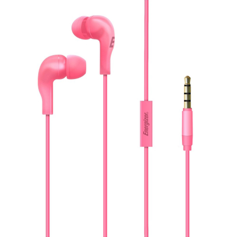 Earphones with microphone ENERGIZER CIA5 pink