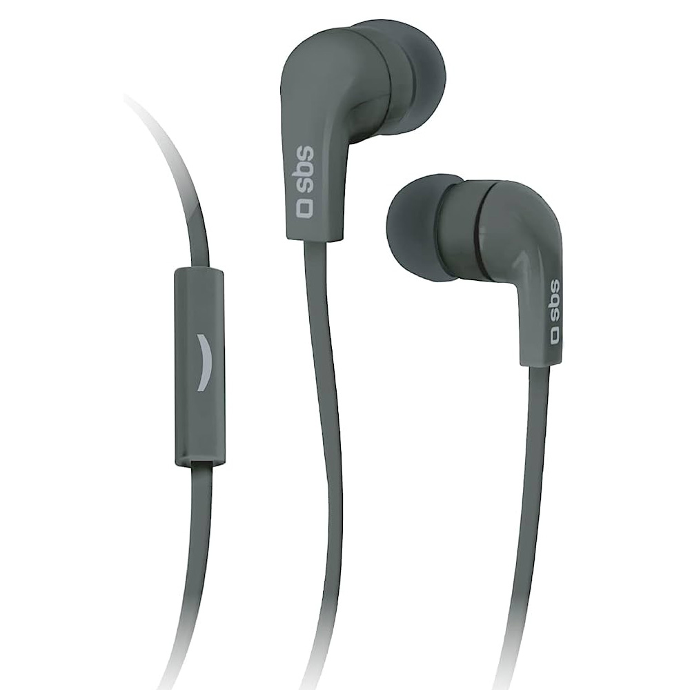 Earphones with microphone SBS Stereo Mix 30 TEFLAT2INEARK black