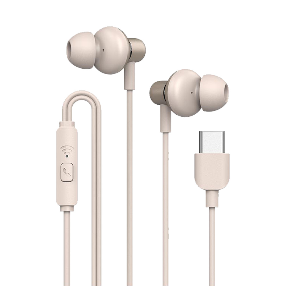 Earphones with microphone SONICGEAR Hyperbass Buds 1 USB-C HB-BUDS1-C-CH champagne