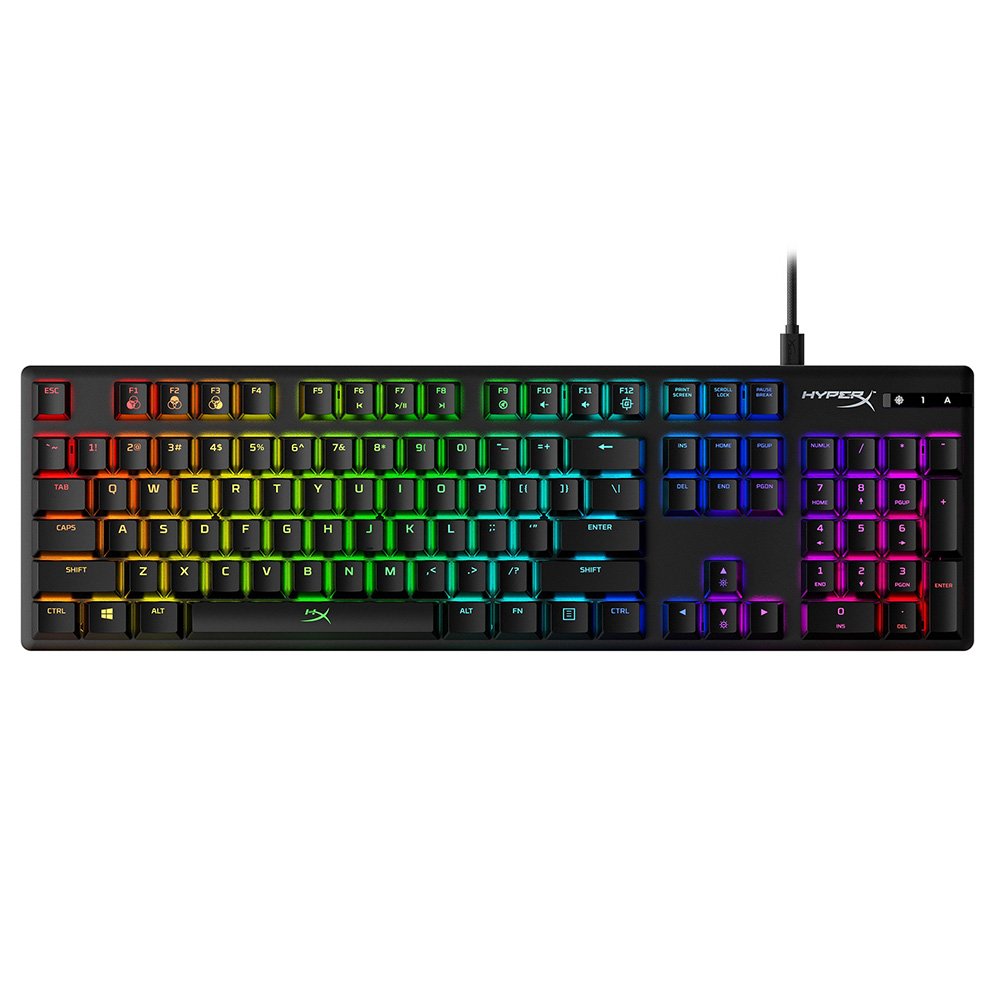 Gaming Corded Keyboard HyperX Alloy Origins HX-KB6RDX US black