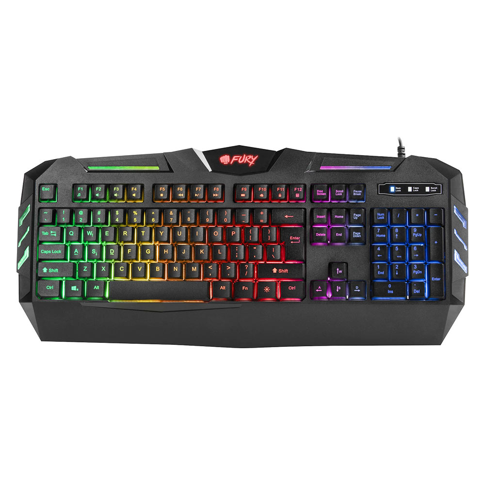 Gaming Corded Keyboard FURY Spitfire US RGB NFU-0868 black