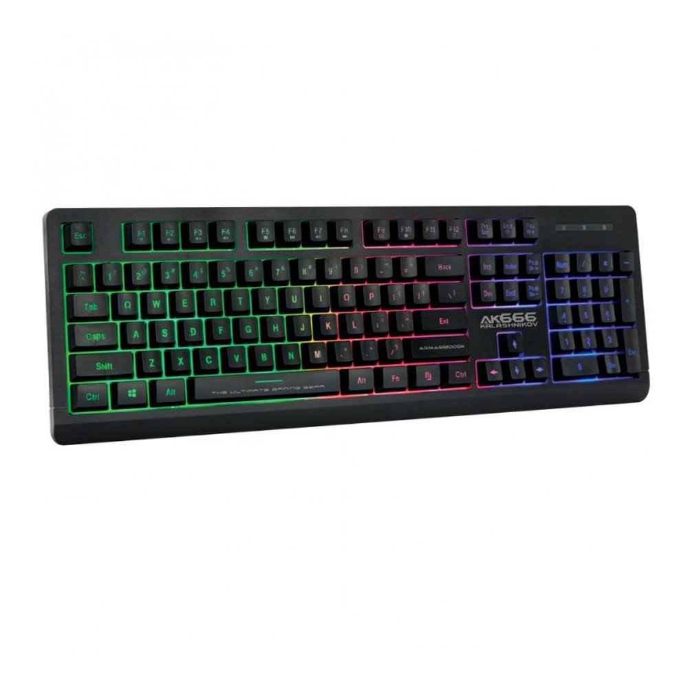 Gaming Corded Keyboard ARMAGGEDDON AK-666 US black
