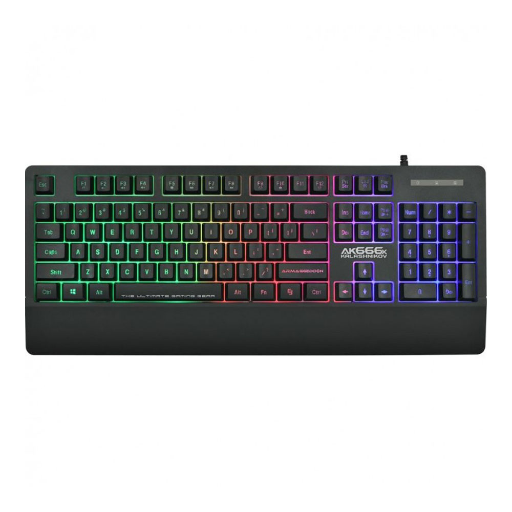 Gaming Corded Keyboard ARMAGGEDDON Kalashnikov AK-666X US black