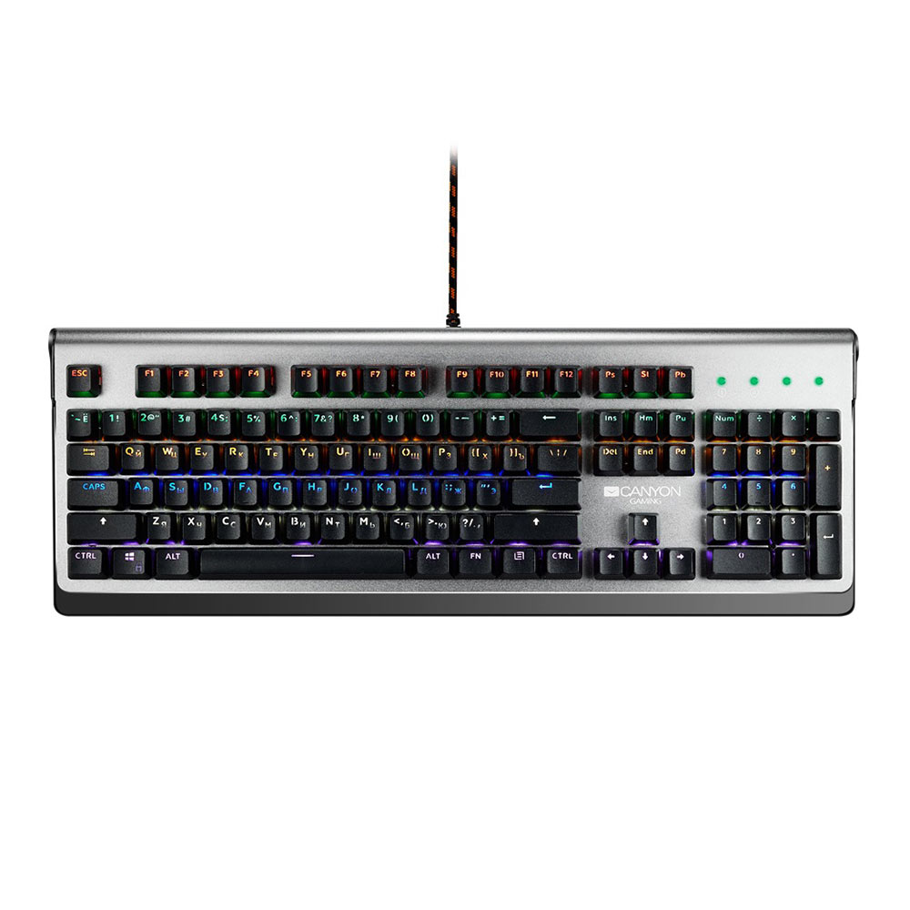 Gaming Corded Keyboard CANYON Interceptor CND-SKB8-US silver