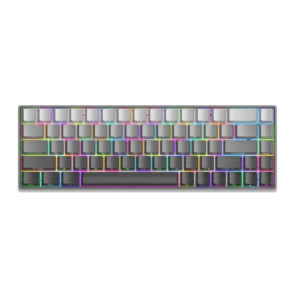 Gaming Corded Keyboard WHITE SHARK Nunchaku GK-007711 60% RGB grey