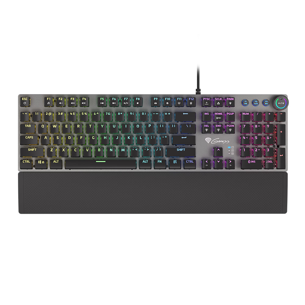 Gaming Corded Keyboard GENESIS Thor 400 RGB US NKG-1723 black