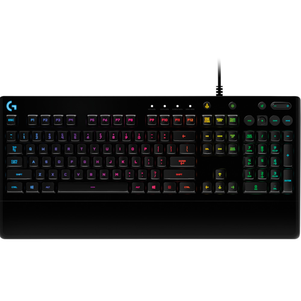 Gaming Corded Keyboard LOGITECH G213 Prodigy RGB UK 920-008091 black